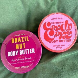 Two full size 8oz tubs of limited edition Trader Joe's body butters. *New*